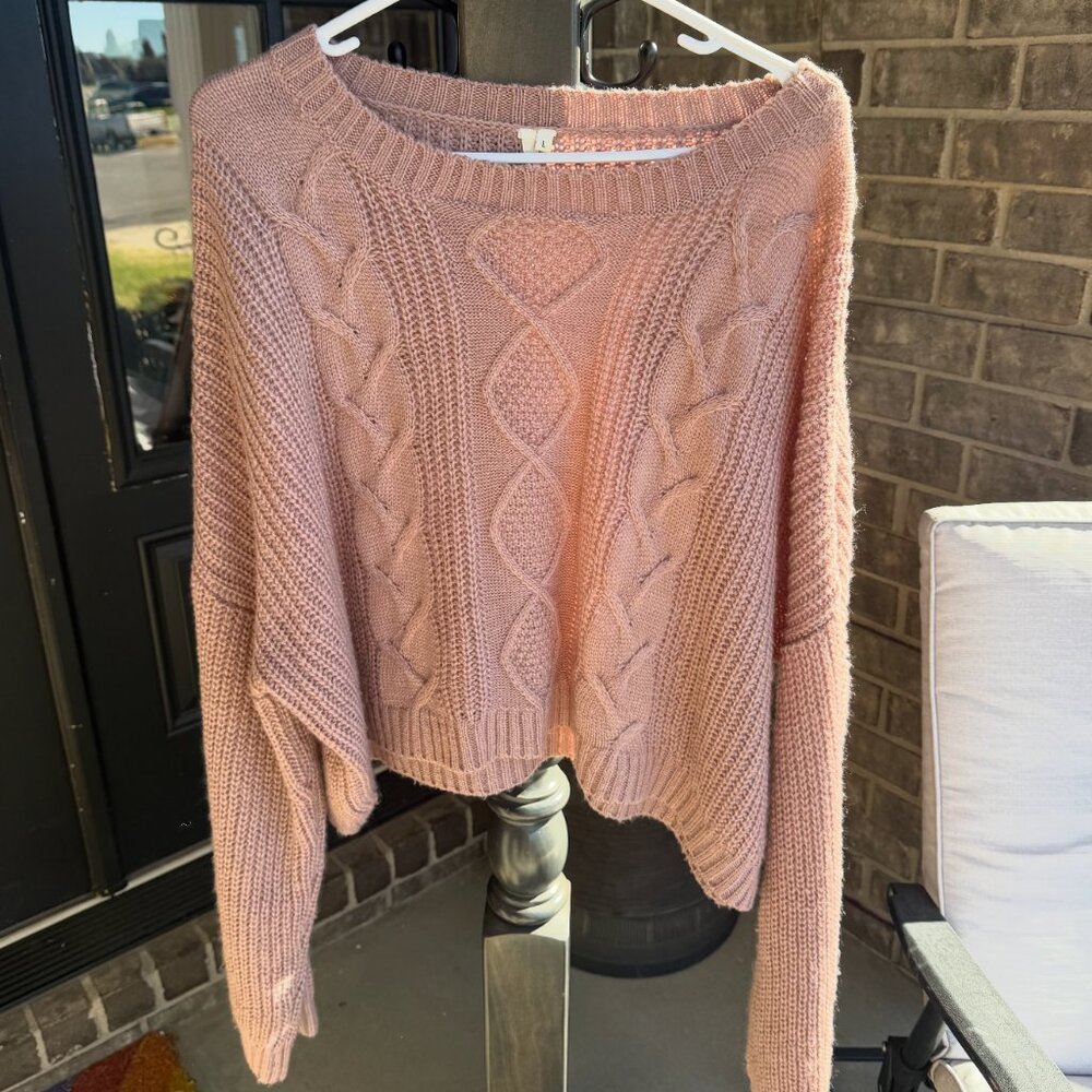 Women's Large Light Pink Sweater